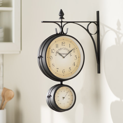 Charlton Home Bracket Wall Clock & Reviews Wayfair